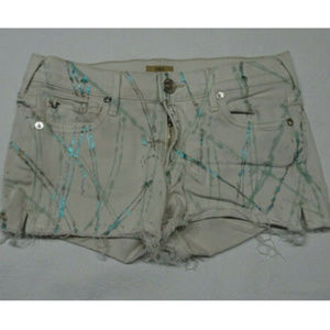 True Religion Size 27 JOEY Cut-off Jean Shorts